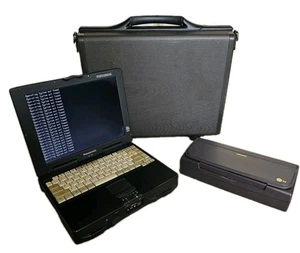 Vintage Panasonic Toughbook CF-27 Laptop Olivetti JP90 Printer Samsonite Case - Picture 1 of 24