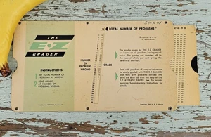 Vintage E•Z Grader Karton Lehrer Ausziehrechner - Bild 1 von 7