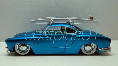 Volkswagen Karmann Ghia VW Jada V Dubs 1959 ruedas 1:24 Blue Moon  Foto 1 de 4