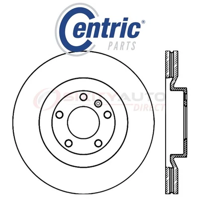 Centric C-TEK Disc Brake Rotor for 2009-2010 Lincoln MKS 3.5L 3.7L V6 - Kit vm Foto 1 de 4