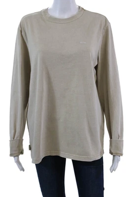 Suéter Pullover Kith Mujer Algodón Cuello Redondo Ligero Beige Talla S Foto 1 de 4