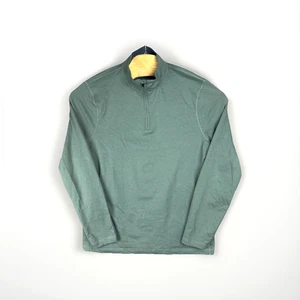 J Crew Performance Pullover Mens Large Green Quarter Zip Long Sleeve Athletic - Bild 1 von 12