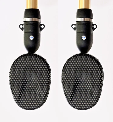 COLES 4038 MICROPHONES/Matched Pair w. NEW *POWER BLOCKER 4071-PB/XLR  ADAPTERS - Image 1 of 4