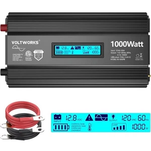 1000 Watt reiner Sinus Wechselrichter ETL UL458 12V DC auf 110V 120V AC - Bild 1 von 1