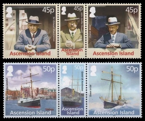 Ascension 2012 - Mi-Nr. 1180-1185 ** - MNH - Schiffe / Ships - Polar - Picture 1 of 1