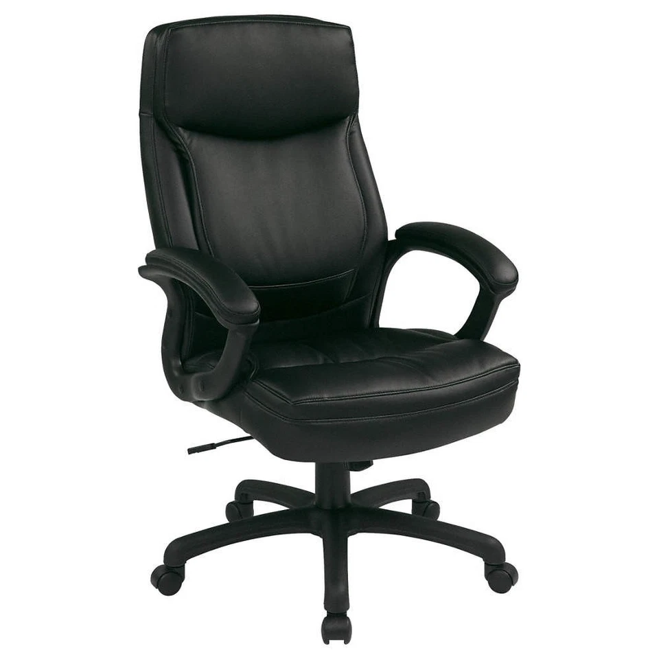 OFFICE STAR EC6583-EC3 Office Chair,46 3/4 in H,Black 15Z274 - Image 1 of 1