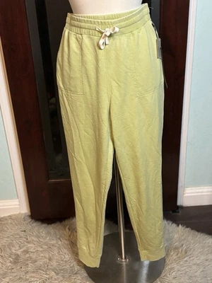 New Jane + Delancey Pastel Green Joggers Pants Vintage Look Size Medium  - Image 1 of 4