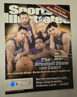 Revista Sports Illustrated firmada por Jason Williams 19/02/01 Beckett Auto Kings  Foto 1 de 4