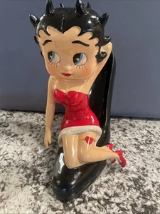 "Stepping Out Betty Boop" Black High Heel Shoe Westland Giftware 2000 Figurine - Picture 1 of 10