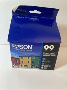 Paquete de 5 tintas originales Epson 99 para Artisan 700 710 725 730 800 810 835 387 caja abierta - Imagen 1 de 17