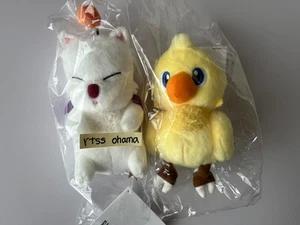 Square Enix Final Fantasy Fluffy Plush Toy Moogle Chocobo Set of 2 - Picture 1 of 10