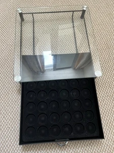Nespresso Pod Holder For Under Coffee Machine 49 Pods - Glass - Slight damage - Picture 1 of 7