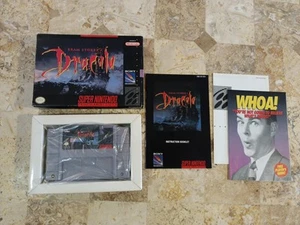 BRAM STOKER'S DRACULA ✨Super Nintendo SNES✨ USA completo con scatola manuale Nr-MINT! - Foto 1 di 12