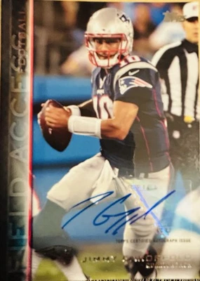 2015 Topps - Jimmy Garoppolo #183 Autographs (AU) New England Patriots - Image 1 of 3