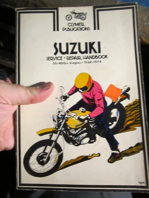 1974 SUZUKI СЕРВИС И РЕМОНТ СПРАВОЧНИК 50-400 CC НА CLYMER - КОРОБКА E - Изображение 1 из 4