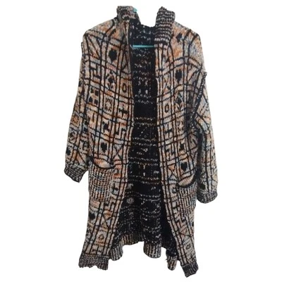 POL Anthropologie Women's Oversized Long Cardigan Medium Hooded Loose Crochet  - Image 1 of 4