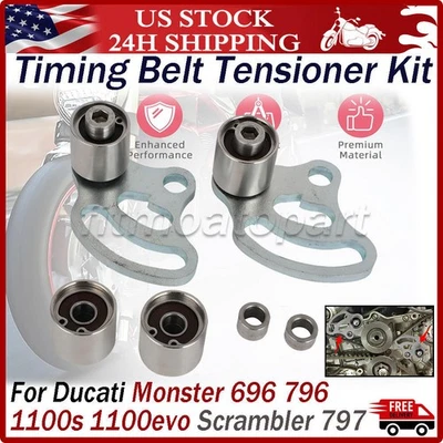 For Ducati Monster 796 696 1100s 1100evo Scrambler 797 Timing Belt Tensioner Kit Foto 1 de 4