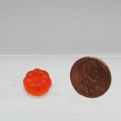 Casa de muñecas miniatura réplica molde de gelatina naranja en placa MUL5536 Foto 1 de 2