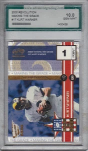 2000 REVOLUTION MAKING THE GRADE KURT WARNER CARD ADVANCED GRADED 10 - Picture 1 of 2
