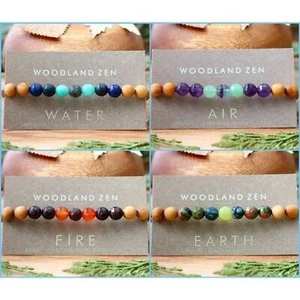 Set 4 Bracciale Cristalli Antistress Ansia, Bracciale Yoga Pietre Preziose - Foto 1 di 10