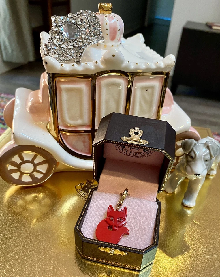 Juicy Couture Raro Raro Raro Zorro Rojo Naranja Zorro 2008 Dije Foto 1 de 4