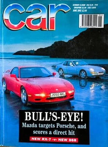 CAR MAGAZINE JUN-1992 - Venturi 260, Porsche 968, Mazda RX-7, Renault Alpine 610 - Picture 1 of 22
