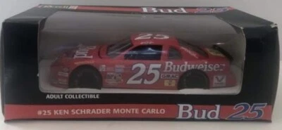1995 REVELL BUD 25 BUDWEISER #25 KEN SCHRADER 1:24 DIECAST CAR MONTE CARLO ~ #1k - Image 1 of 4