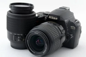 Nikon D40 6.1MP 18-55/55-200mm Lens Set Black [Exc+++] w/8GB SD,Strap [769] - Picture 1 of 12