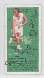 1936 Player's Cigarettes Tennis Tobacco Dorothy Round Miss (Low Backhand Drive)