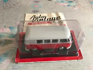1960 Volkswagen T1B Miniature Car Combi Auto Vintage Hachette 1/24 - Picture 1 of 6