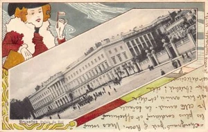 Belgique - BRUXELLES - Palais du Roi - Décor Art Nouveau Knackstedt & Näther 17 - Picture 1 of 2