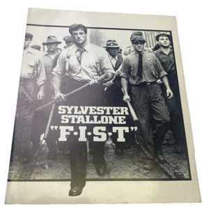 Vintage 1977 F.I.S.T. FIST Cast & Credits Ordner/Karte Sylvester Stallone - Bild 1 von 5