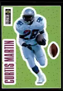 🏆 Stick-Ums 1996 a scelta da collezione CURTIS MARTIN #S25 NEW ENGLAND PATRIOTS - Foto 1 di 2