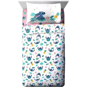 Lilo and Stitch 3-teiliges Twin Size Multicolor Mikrofaser Bettwäsche Laken Set für Kinder - Bild 1 von 1