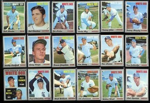 1970 Topps Chicago White Sox Partial Set Luis Aparicio Wood Tommy John Melton