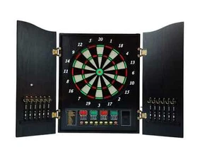 Brovamo Dartscheibe dekorativer Dartschrank Set mit 12 Soft Tip Darts - Bild 1 von 1