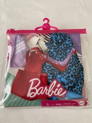 Conjunto de ropa de moda para muñeca Barbie vestido top monos accesorios nuevo GRC86 Foto 1 de 4