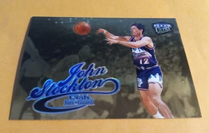 1998-99 Fleer Ultra Gold Medallion John Stockton NBA Card #90G - Jazz - Foto 1 di 2