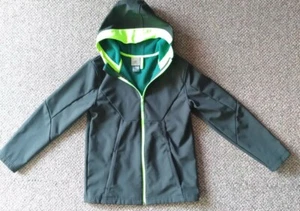 Champion Lined Hooded Zip Track Jacket Black/Neon Green Youth 12/14 - Picture 1 of 9