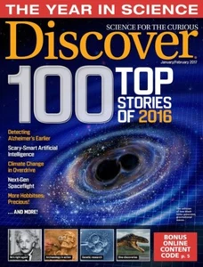 DISCOVER Magazine, JANUARY/FEBRUARY 2017, 100 TOP STORIES OF 2016, HOBBITS-AI - Picture 1 of 1
