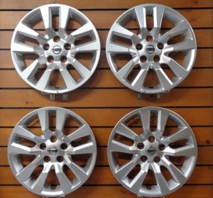 New Set Fits 2013-2018 Nissan Altima 16" Replacement Hubcaps 53088 Silver - Picture 1 of 3