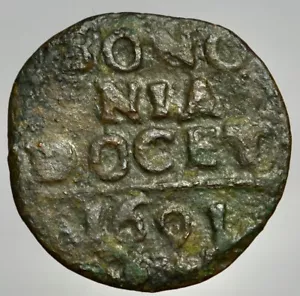 BOLOGNA - INNOCENZO XII 1691-1700 -MI/ QUATTRINO 1691 - Picture 1 of 2