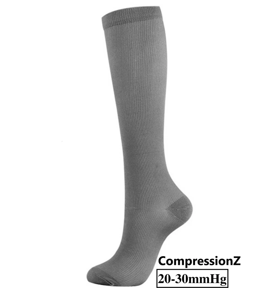 (4 pares) (S-3XL) Calcetines de compresión Medias Soporte graduado Para hombres Mujeres Foto 1 de 4