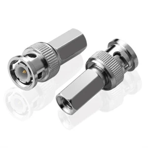BNC-Stecker Twist-On-Steckverbinder Kabeladapter für Koaxialkabel RG59 & RG62 - Bild 1 von 2
