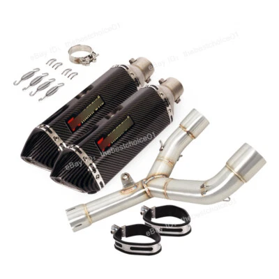 Silenciador de escape tubo de enlace medio silenciador de escape para motocicleta Honda CRF450R CRF450RX 2015-2016 Foto 1 de 4