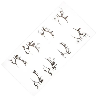  4 Pairs Makeup Stickers Eyeliner Temporary Shadow Halloween Party Decorations - Image 1 of 4