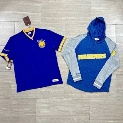 Mitchell & Ness HWC Men’s Size Medium Golden State Warriors Tops Lot Of 2 - Image 1 of 4