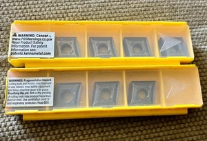 Kennametal Carbide Inserts CNMG120408MP / CNMG432MP KCU10 - QTY: 9 - Picture 1 of 2