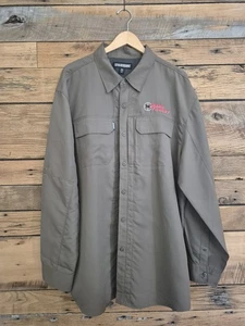 Blackhawk Warrior Wear Men 2XL Olive Tacitcal Long Sleeve Shirt Snap Front - Picture 1 of 4