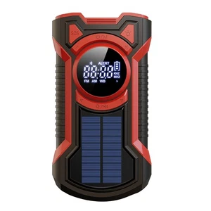 Radio Solaire à Manivelle Radio MéTéO Portable AM/FM/NOAA avec Lampe de Poc8236 - Bild 1 von 21